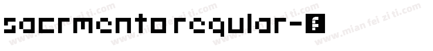 sacrmento regular字体转换